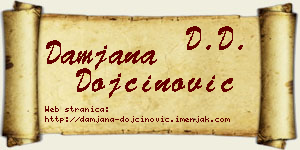 Damjana Dojčinović vizit kartica